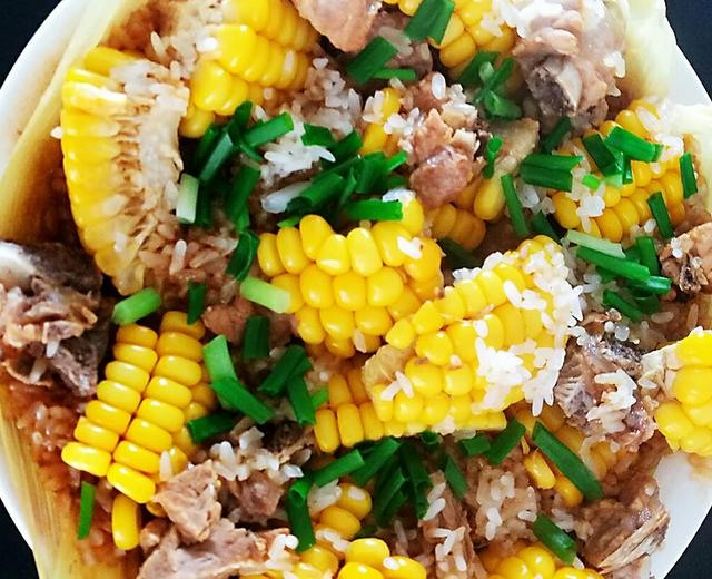 糯米玉米蒸排骨 - 香甜软糯，营养丰富